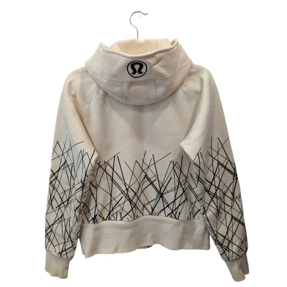 Lululemon Scuba Hoodie Cream & Black - Picture 2 of 6